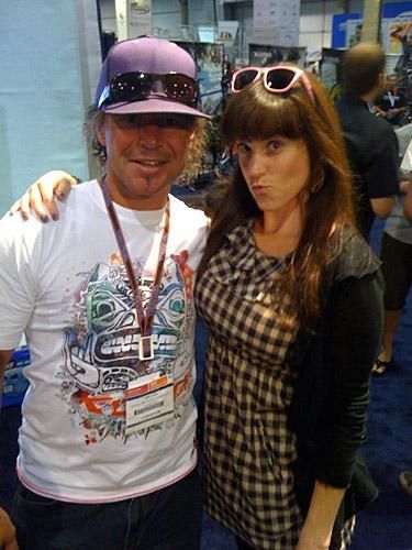 Ms. Pink and Mr. Dik Cox at Interbike.