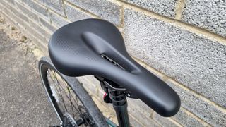 Close up of a Cannondale Ergo Fitness Double Density saddle