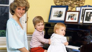 Princess Diana with Harry and William