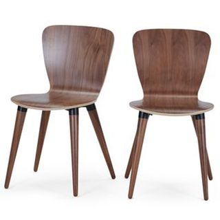 Edelweiss Pair of Dining Chairs in brown