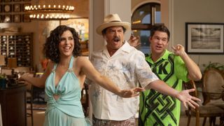 Edi Patterson, Danny McBride and Adam DeVine in The Righteous Gemstones