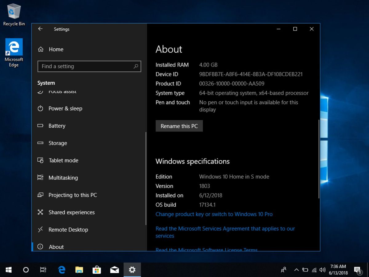 How to create a Windows 10 with S mode installation media