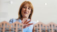 Chancellor of the Exchequer Rachel Reeves during a visit to Berkeley Homes' Glasswater Locks Development