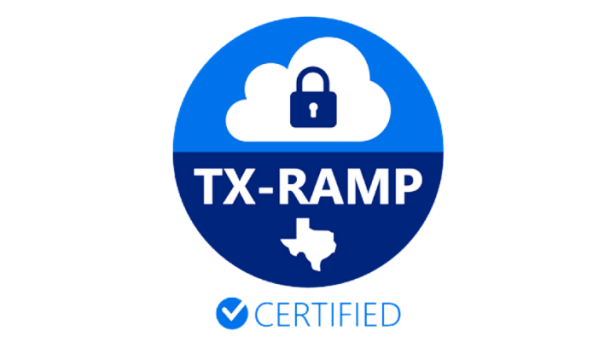 The TX-RAMP Level 1 Certification certificate. 