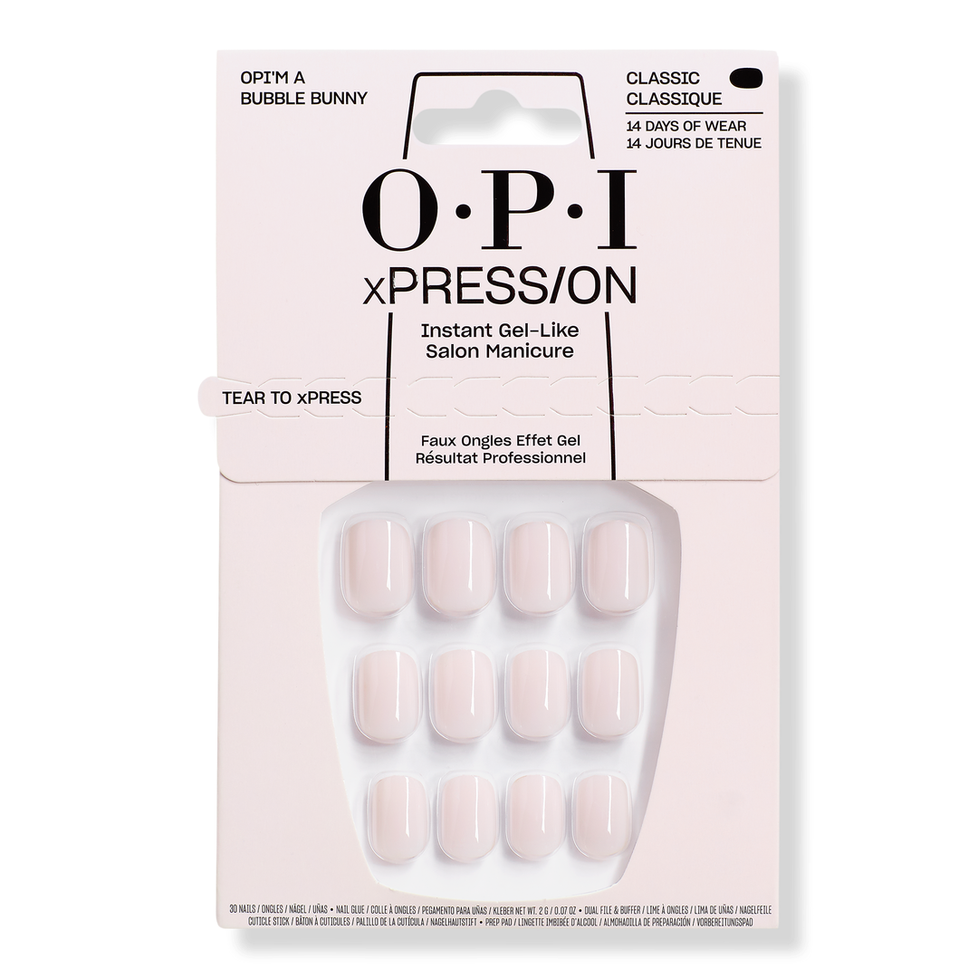 OPI, Xpress/on Short Solid Color Press on Nails - Opi&#039;m a Bubble Bunny