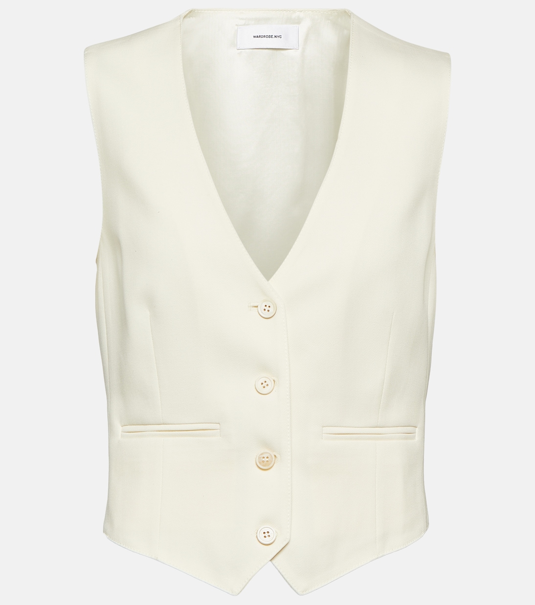 Cropped Wool Vest