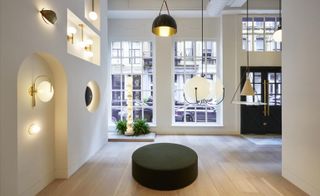 Interior features of Allied Maker’s first New York showroom