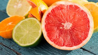 Citrus fruit including grapefruit, limes and oranges