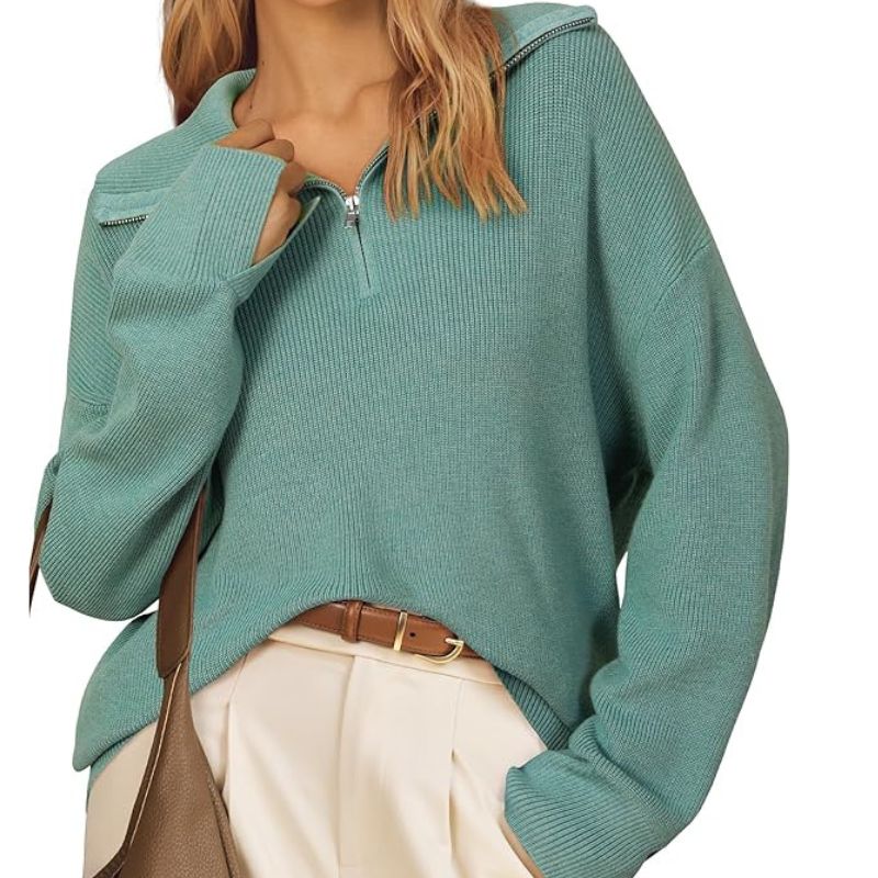 Arach&amp;amp;Cloz, Quarter Zip Super Soft Sweater