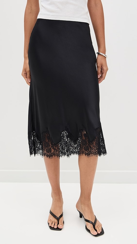 Reformation Carolina Silk Skirt