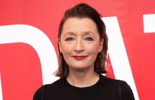 Lesley Manville attends a career retrospective conversation at SAG-AFTRA Foundation at The Robin Williams Center on February 18, 2020 in New York City