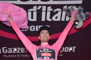 Tom Dumoulin wore the maglia rosa across the first week of the 2016 Giro