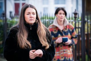 Stacey Slater looks worried about her mum