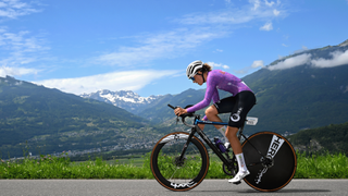 Monica Trinca Colonel rode eight WorldTour-level races in 2024 including the Tour de Suisse shown above