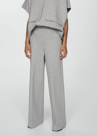 High-Rise Wide-leg Trousers 