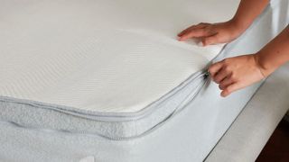 A zip attaches the customisable layer to the New Koala Mattress