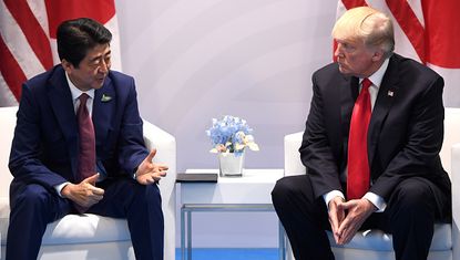 Shinzo Abe and Donald Trump.