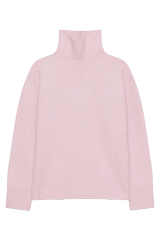 plush cashmere oversized turtleneck sweater