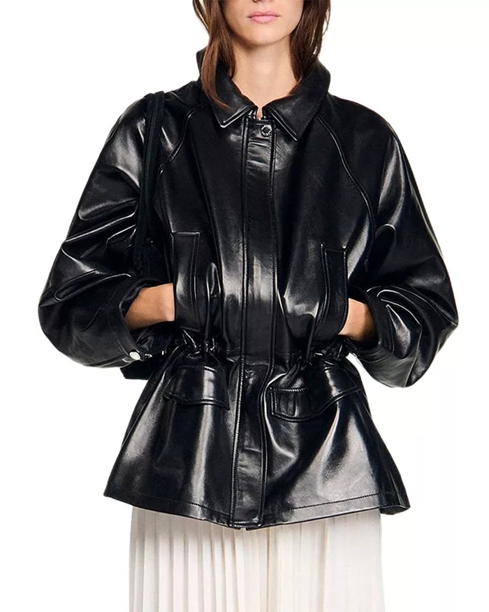 Sandro, Leather Ashley Jacket