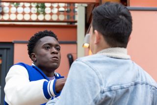 DeMarcus and Mason have come to blows in the past in Hollyoaks.