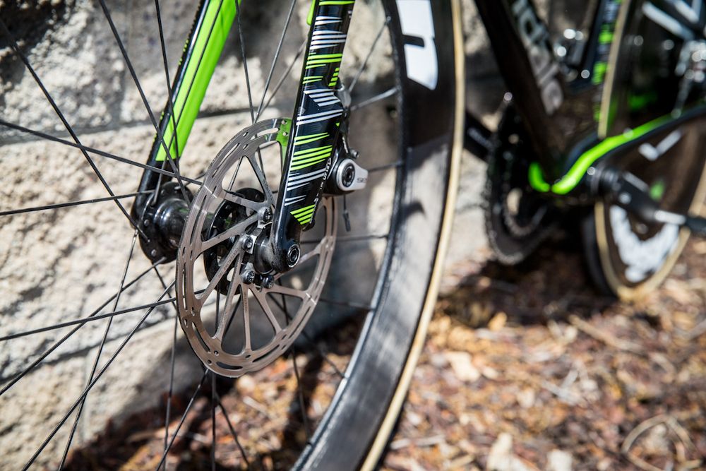 The TRP Spyre front road disc on Murphy's Slice