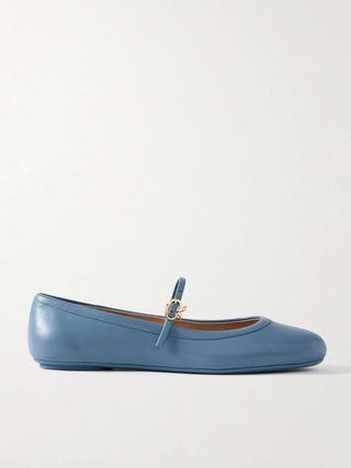 Carla Leather Mary Jane Ballet Flats