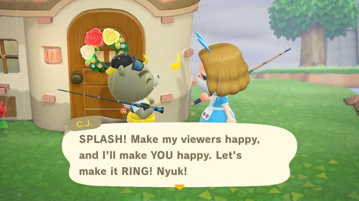Animal Crossing New Horizons — C.J. fishing guide iMore