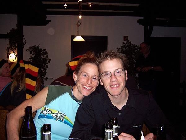 Simms and partner Normon Thibault