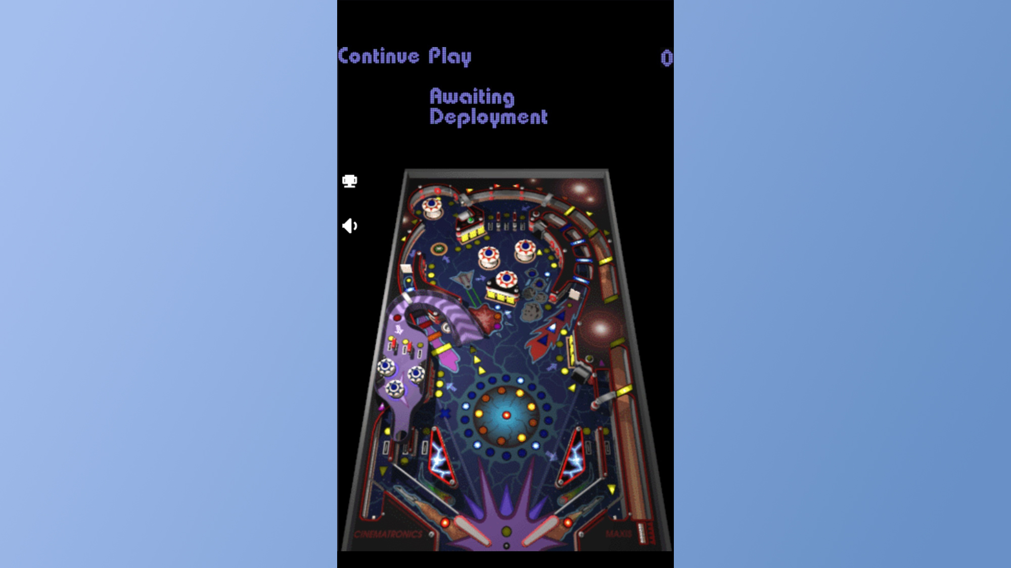 A screenshot of the Windows Pinball game on Android
