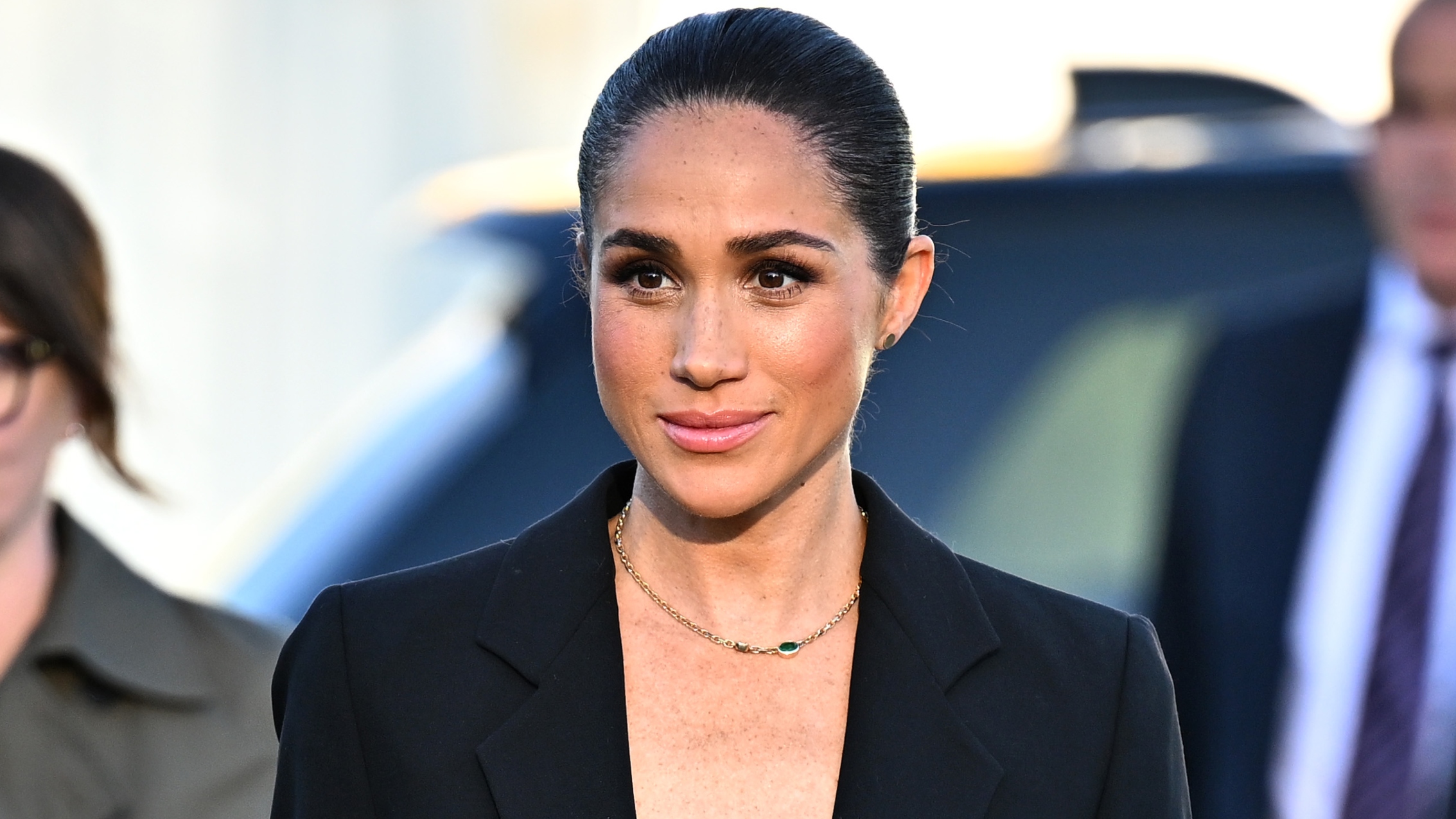 Meghan Markle, Duchess of Sussex attends the inauguration of the Lost Screen Memorial, ahead of the opening of the 79th World Health Assembly at Place des Nations on May 17, 2026