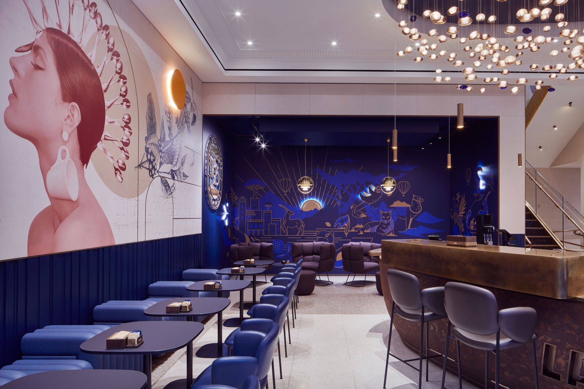 Lavazza coffee flagship store interior