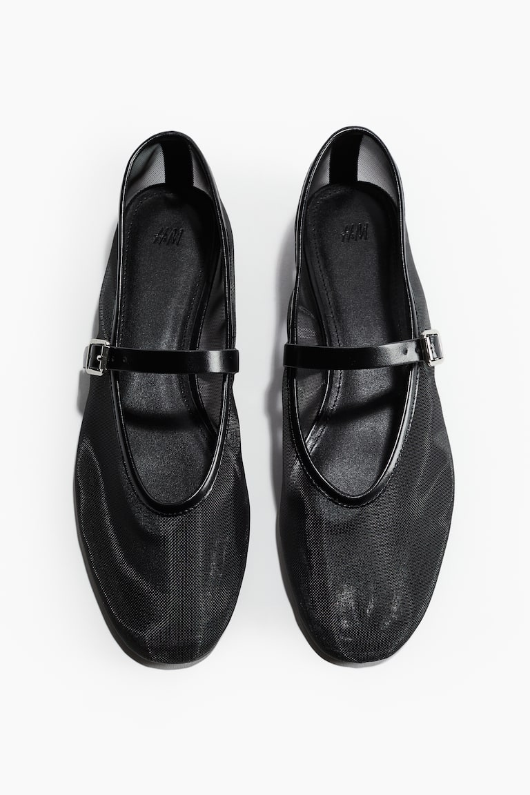 Mesh Mary Jane Flats