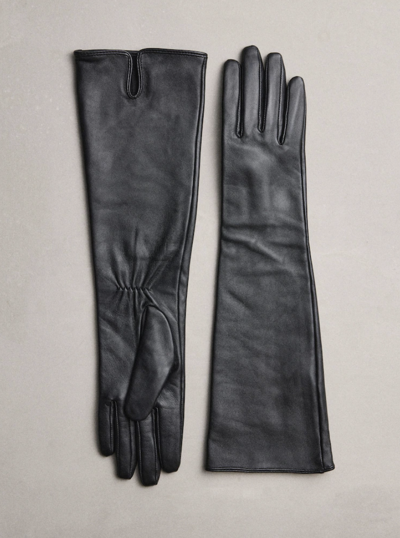 NEXT, Black N.Premium Long Leather Gloves