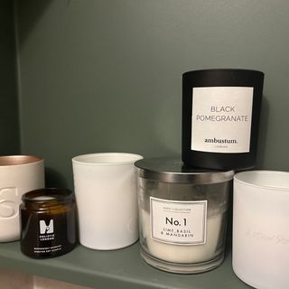 Line-up of affordably priced candles