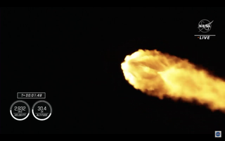 Crew-2 launching into orbit.