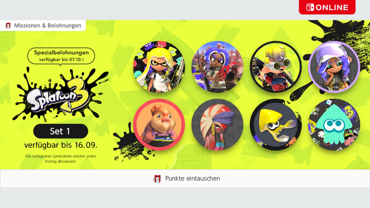 Splatoon 3 Profilbilder Welle 1