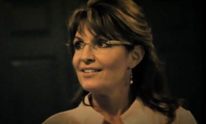 A screenshot from Sarah Palin's new commercial.
