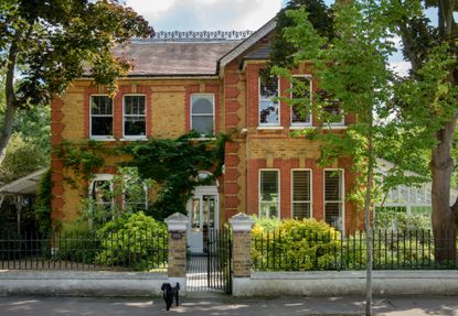 exterior of London Victorian home with original conservatory