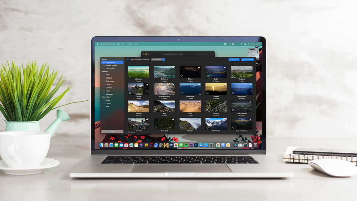 Aerial 3.0 app on macOS