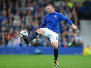 Wayne Rooney in action for Everton against Sevilla in a friendly in August 2017.