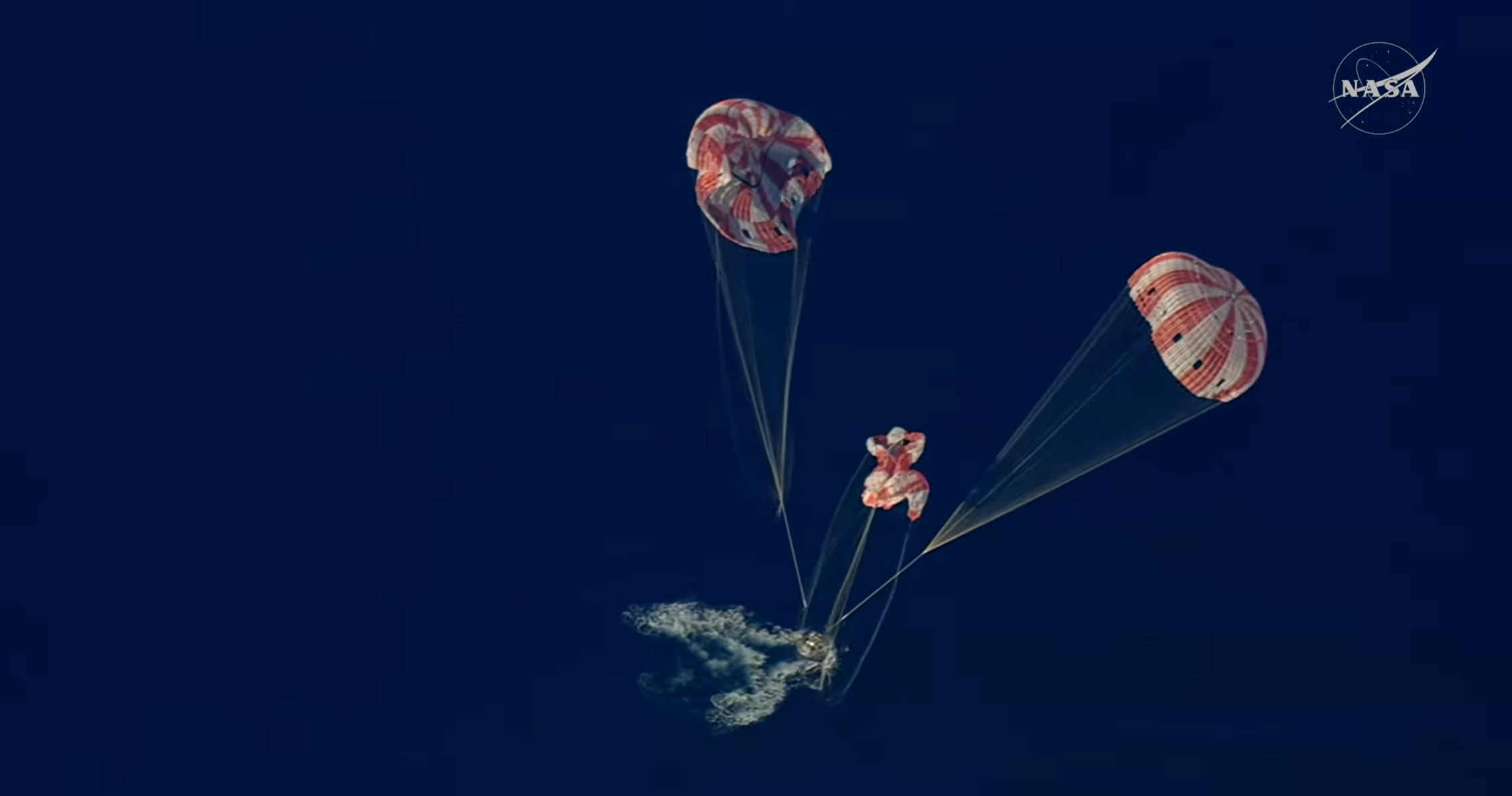 Artemis II splashdown. 