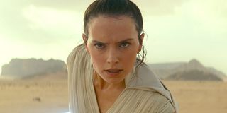 Rey prepares to run Star Wars: The Rise of Skywalker