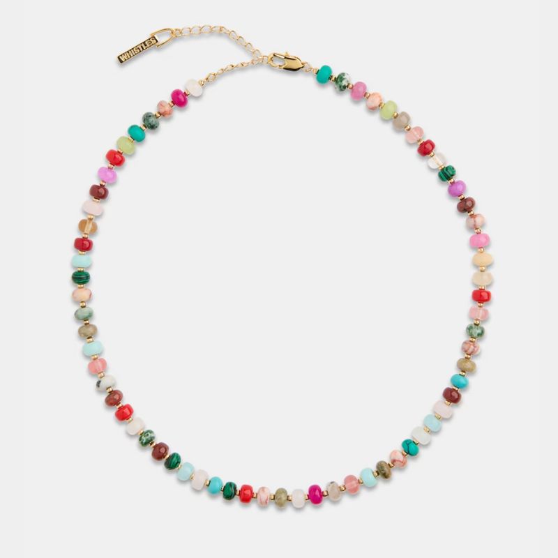 A colourful beaded necklace by Whistles