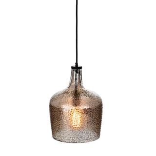 bronze hammered glass pendant shade