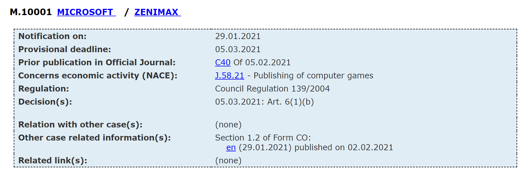 Eu official journal