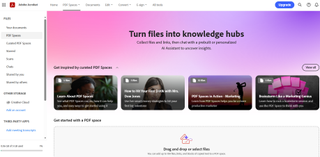 PDF spaces tool in use to create presentation 