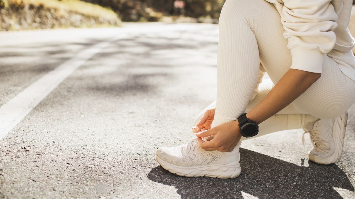 white running shoes