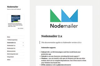 Nodemailer supports text and HTML content, embedded images and SSL/STARTTLS