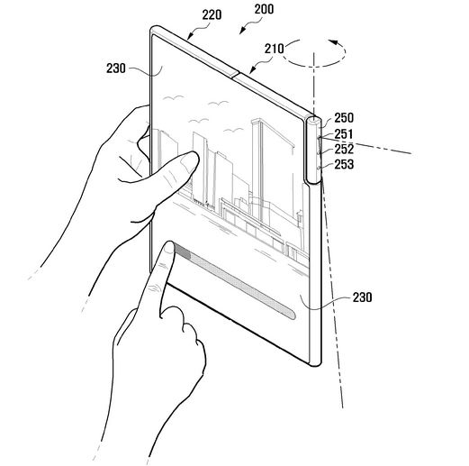 Samsung Foldable Phone Rotating Camera Patent