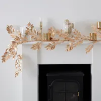 Gold Foliage Christmas Garland, £17.99 ($24.08) | Party Pieces
